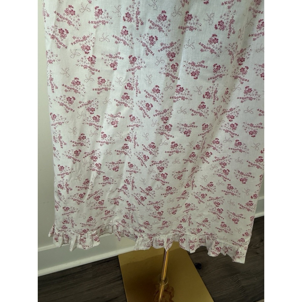 Hillary & Hanson Intimates Women's L Gown Lace Detail Pink Floral Dainty EUC - Picture 5 of 11
